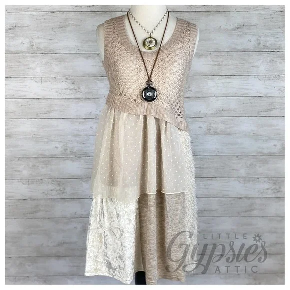 Ryu 70s Shag and Mixed Media Tunic - Picture 4 of 10